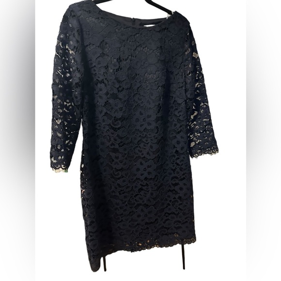 Trina Turk black lace mini dress size 12 - Picture 1 of 11